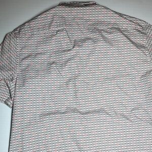 Michael Kors Red and White Patterned Casual Shirt